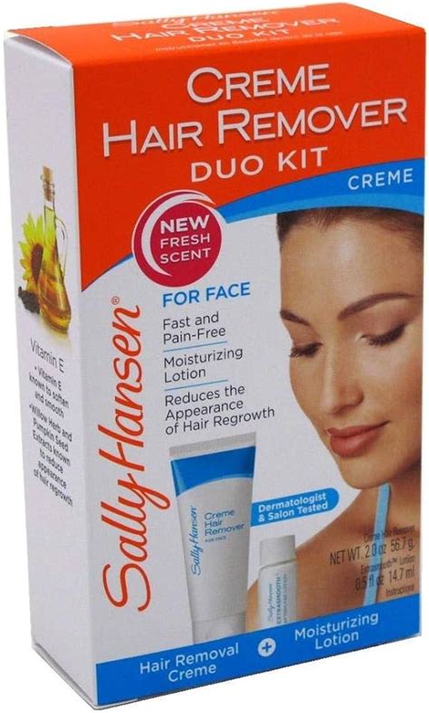 sally hansen brush on hair remover for face|Crème Hair Remover Duo Kit